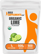 BulkSupplements.com Polvo de Lima Orgánico - 500g