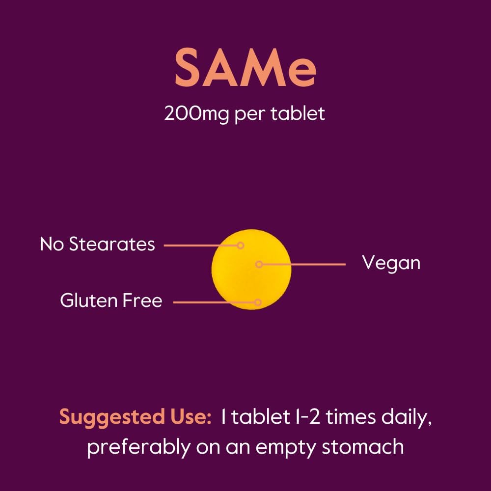 BESTVITE SAM-e 200mg (60 Tabletas) - Ingrediente Premium de Italia