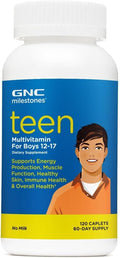GNC Milestones Teen Multivitamin para Chicos 12-17 años - 120 Comprimidos
