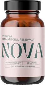 Nova Ultimate Cell Renewal - Suplemento de Espermidina con Germen de Trigo Orgánico, Zinc y Tiamina, 60 Cápsulas