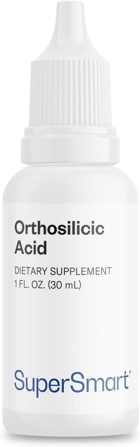 Supersmart - Ácido Ortosilícico (Fórmula Avanzada) - Suplemento de Silicio - Complejo con Minerales, Vitaminas y Boro | No OGM y Sin Gluten - 30 ml