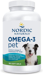 Nordic Naturals Omega-3 Pet, 120 Cápsulas Blandas - Aceite de Pescado para Perros con EPA y DHA
