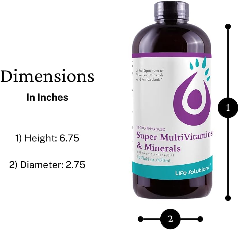 Liquid Super Multivitamin and Minerals - Multivitamínico Líquido Premium - 473 ml