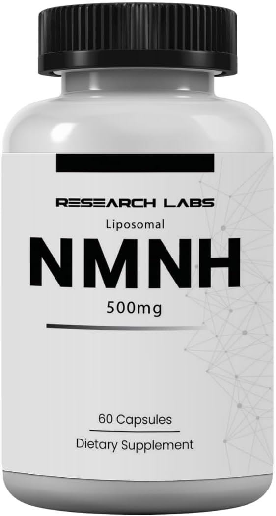 Research Labs Liposomal NMNH (Alternativa a NMN) 500mg por dosis | 60 Cápsulas (Dihidronicotinamida Mononucleótido) Suplemento NAD+