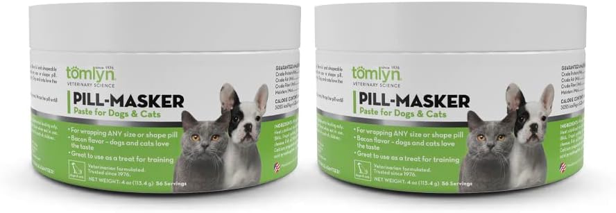 Tomlyn Pill-Masker Original Sabor a Tocino para Perros y Gatos, 113g (4oz) Pack de 2