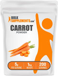 BulkSupplements.com Polvo de Zanahoria - Suplemento Superfood Vegano Sin Gluten, 1 kg