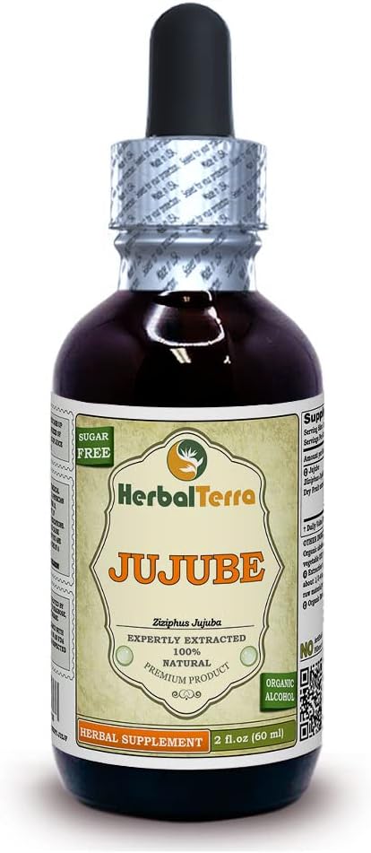 Jujube (Ziziphus Jujuba) Glicerito - Extracto Líquido Sin Alcohol - 5x60 ml