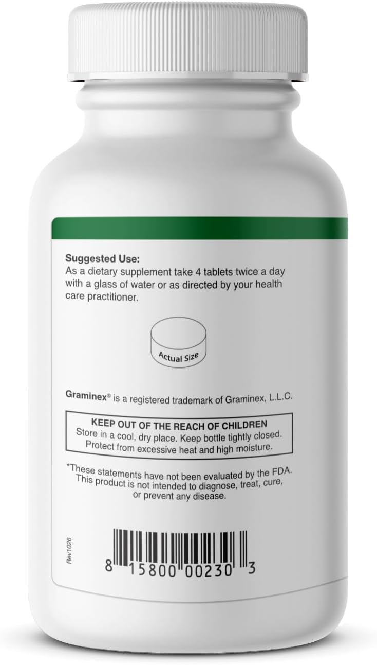 Graminex Comprimidos de Wheatgrass - 240 Comprimidos No GMO