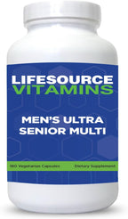 LifeSource Vitamins Multivitamínico Senior para Hombres - Fórmula Vegetariana - 180 Cápsulas (60 Días)