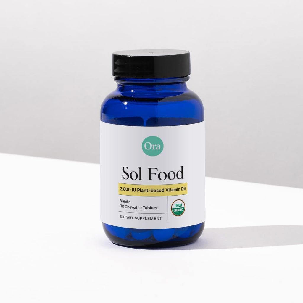 Vitamina D3 2000 IU Vegana - Comprimibles de Liquen - Ora Organic