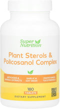 SuperNutrition Complejo de Esteroles Vegetales y Policosanol con Folato, Extracto de Guggul, Germen de Soja y Salvado de Avena, 180 Comprimidos