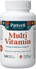 Pattern Wellness Multivitamínico Completo para Hombres y Mujeres – 60 Cápsulas Veganas