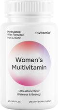 envitamin Multivitamínico Metilado para Mujeres con Hierro, Cola de Caballo, Biotina y L-Metilfolato