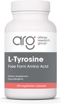 Allergy Research Group ARG L-Tirosina 500 mg - Suplemento de Aminoácido - Hipoalergénico y Vegetariano - 100 Cápsulas