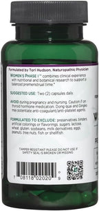Vitanica Women's Phase I, Apoyo Premenstrual, Vegano, 60 Cápsulas