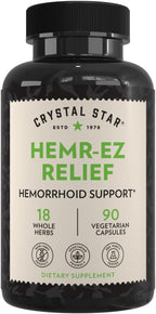 Crystal Star Hemr-Ez Relief, 90 Cápsulas Vegetarianas