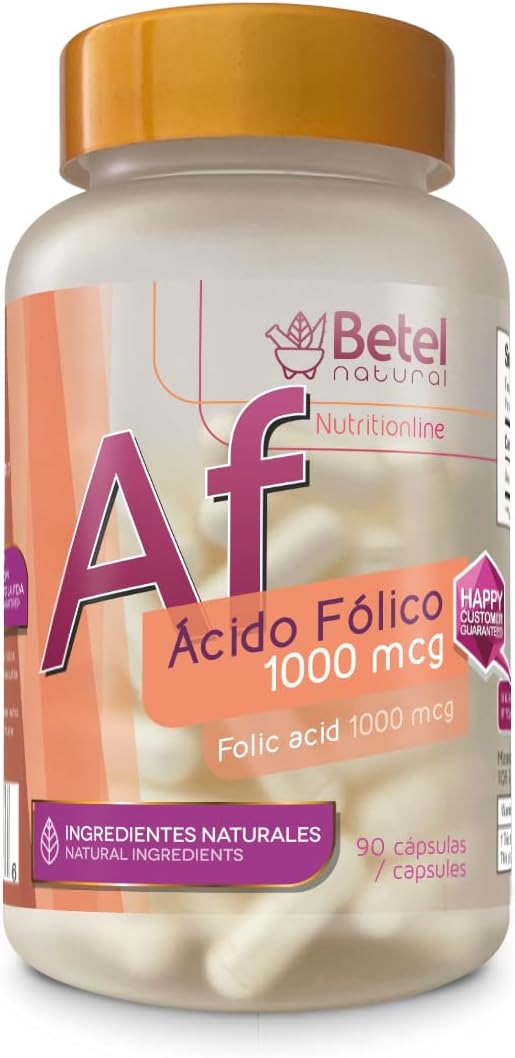 Betel Natural Premium Ácido Fólico 1000 mcg - 90 Cápsulas