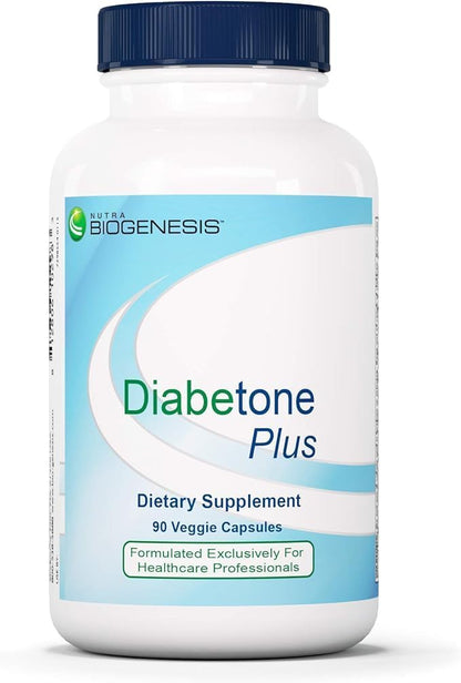 Nutra BioGenesis Diabetone Plus – Suplemento de Apoyo Metabólico con Canela, Gymnema, Inositol y Melón Amargo, 90 Cápsulas – Image 1