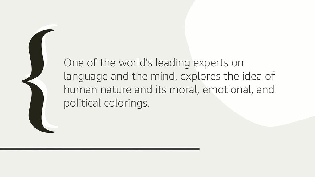 The Blank Slate: The Modern Denial of Human Nature