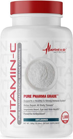 Metabolic Nutrition Vitamina C, 1000 mg, Ácido Ascórbico Puro, 300 g