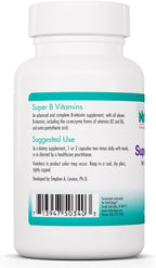 Super B Vitamins - Complejo B Completo para Energía y Metabolismo - 120 Cápsulas - Allergy Research Group