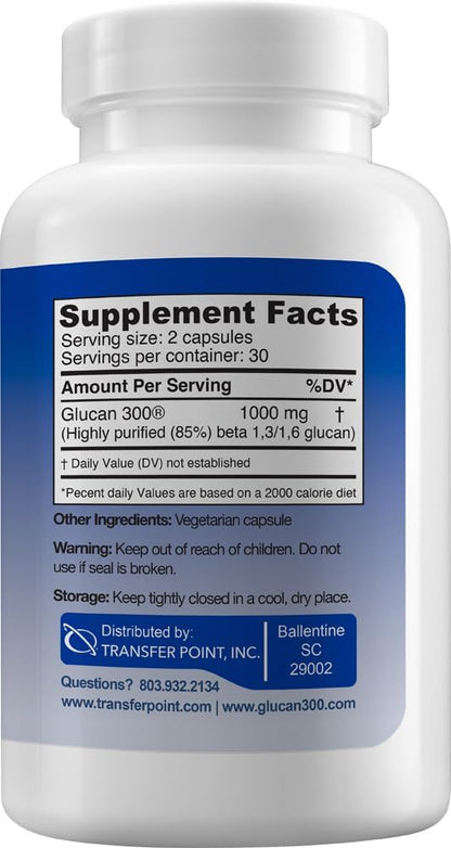 Transfer Point Beta 1,3D Glucano 500 mg, 180 – Presentación: Cápsulas de 500 mg, fáciles de abrir si se prefiere – Image 2