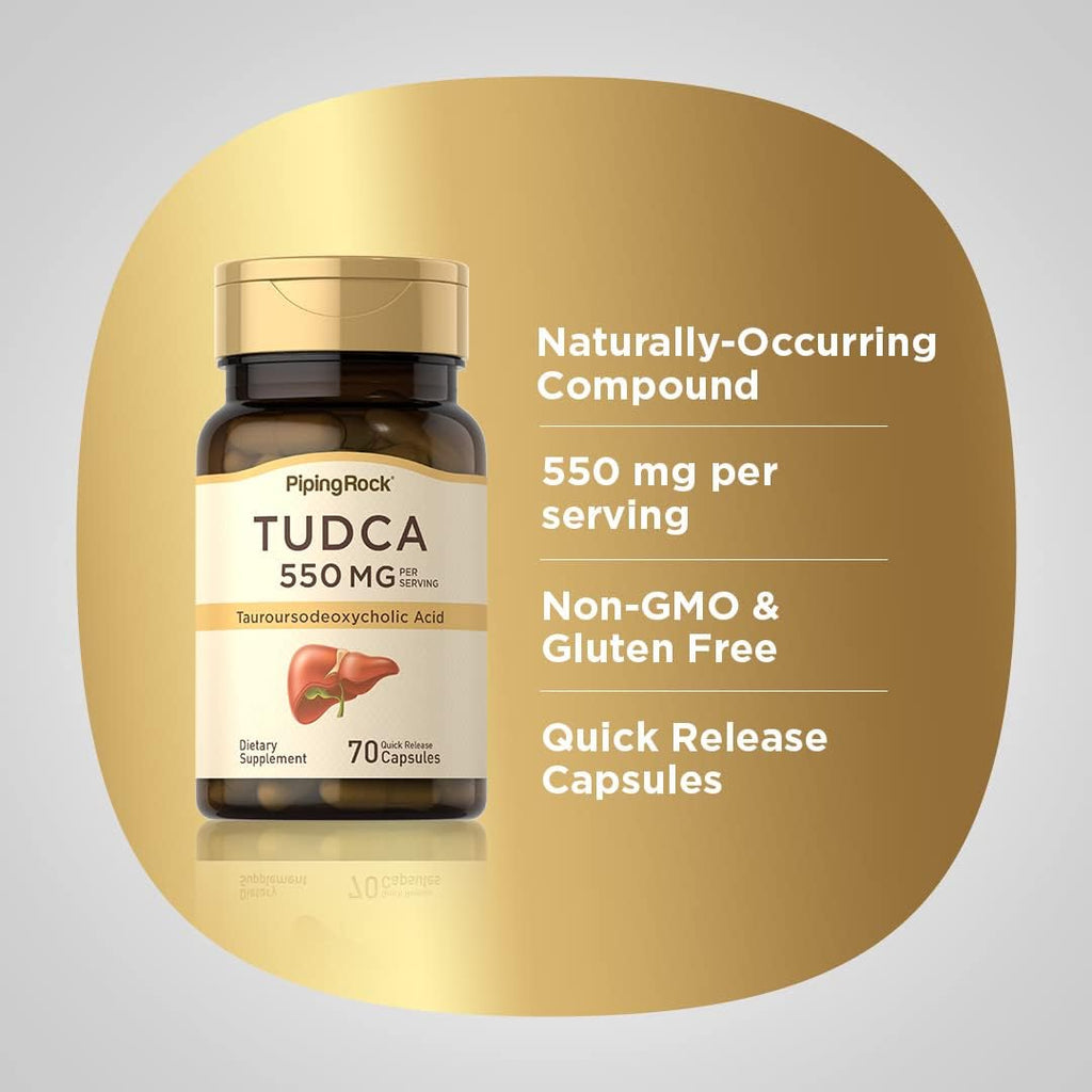 Piping Rock TUDCA 550 mg - 70 Cápsulas