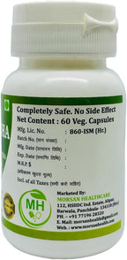 Morsan Healthcare Sarpgandha (Rauvolfia Serpentina) 500 mg. Cápsulas, Suplemento Puro y Herbal 60 mg. Cápsulas Vegetales