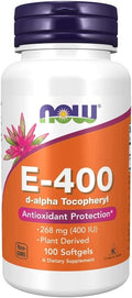 Now Foods Vitamina E-400 Tocoferoles Mixtos - 100 Cápsulas Blandas
