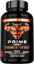 Prime Labs Maca Negra Orgánica 1200mg - Extracto 20:1 - 60 Cápsulas