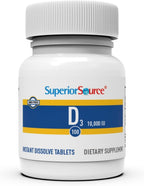 Superior Source Vitamin D3 10000 IU, Rapid Dissolve Sublingual Tablets, 100 Tablets