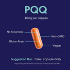 BESTVITE PQQ 40mg - 120 Cápsulas Vegetarianas