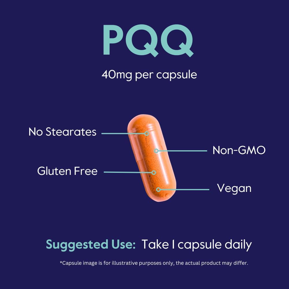 BESTVITE PQQ 40mg - 120 Cápsulas Vegetarianas