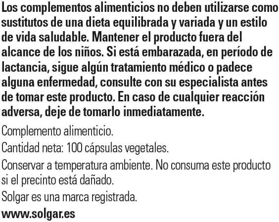Solgar Vitamin D3 (Cholecalciferol) 55 mcg (2200 IU), 100 Vegetable Capsules