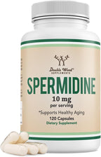 Suplemento de Espermidina (10mg de Espermidina 3HCL 99% Pura) - 120 Cápsulas - Double Wood
