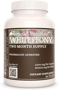 White Peony | 1,000 mg, 60 Cápsulas Veganas Suplemento Herbal | Remedy’s Nutrition