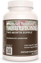 White Peony | 1,000 mg, 60 Cápsulas Veganas Suplemento Herbal | Remedy’s Nutrition