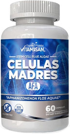 VITAMISAN Células Madres AFA - Alga Aphanizomenon Flos-aquae - 240 Cápsulas (4 Envases)