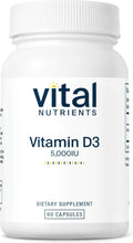 Vital Nutrients Vitamina D3 5000 IU - 90 Cápsulas