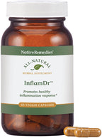 Native Remedies Inflam Dr. - Suplemento Herbal Natural para una Respuesta Inflamatoria Saludable - Ayuda a Combatir el Estrés Oxidativo - 60 Cápsulas Vegetales