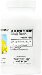 Supreme Nutrition Vital Guard Supreme - 160 Cápsulas Vegetarianas de Crisantemo Puro