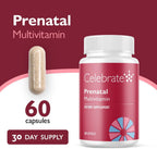 Celebrate Vitamins Multivitamínico Prenatal Bariátrico con Folato, Hierro, Yodo y Colina - 60 Cápsulas