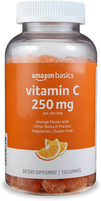 Vitamin C Gummies - Sabor Naranja Ácida - 250 mg - 150 Gominolas