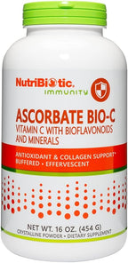 NutriBiotic Ascorbic Acid Powder with Bioflavonoids, 1 kg (2.2 lb)