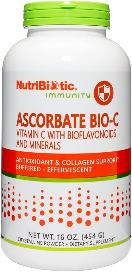 NutriBiotic Ascorbic Acid Powder with Bioflavonoids, 1 kg (2.2 lb)