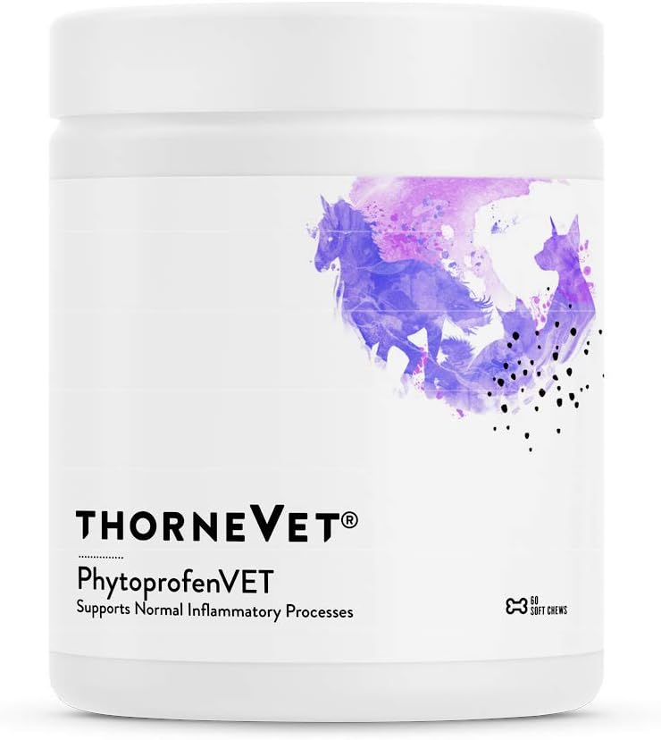 ThorneVET PhytoprofenVET – Suplemento de apoyo inflamatorio para perros y gatos, 60 chews blandos