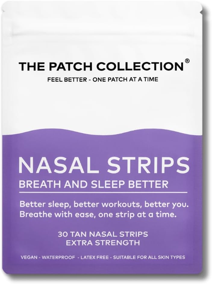 The Patch Collection® – Tiras Nasales para Mejorar la Respiración y el Sueño | Tejido 100% No Tejido (Pack de 30)