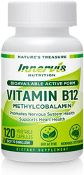 Metilcobalamina 1000 mcg - 120 Cápsulas - Vitamina B12 Vegana Innervis Nutrition