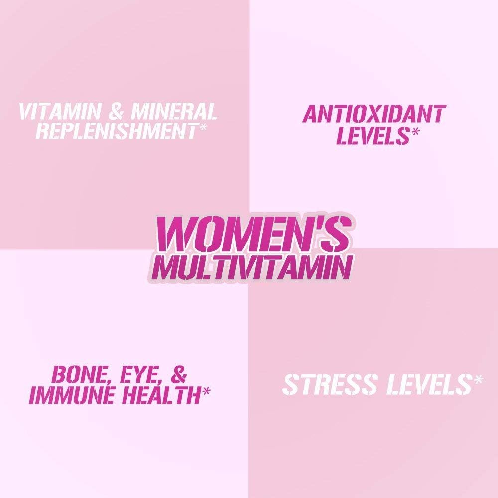 Evlution Nutrition Multivitamínico para Mujeres - Completo en Vitaminas y Minerales, 120 Comprimidos (60 Días)