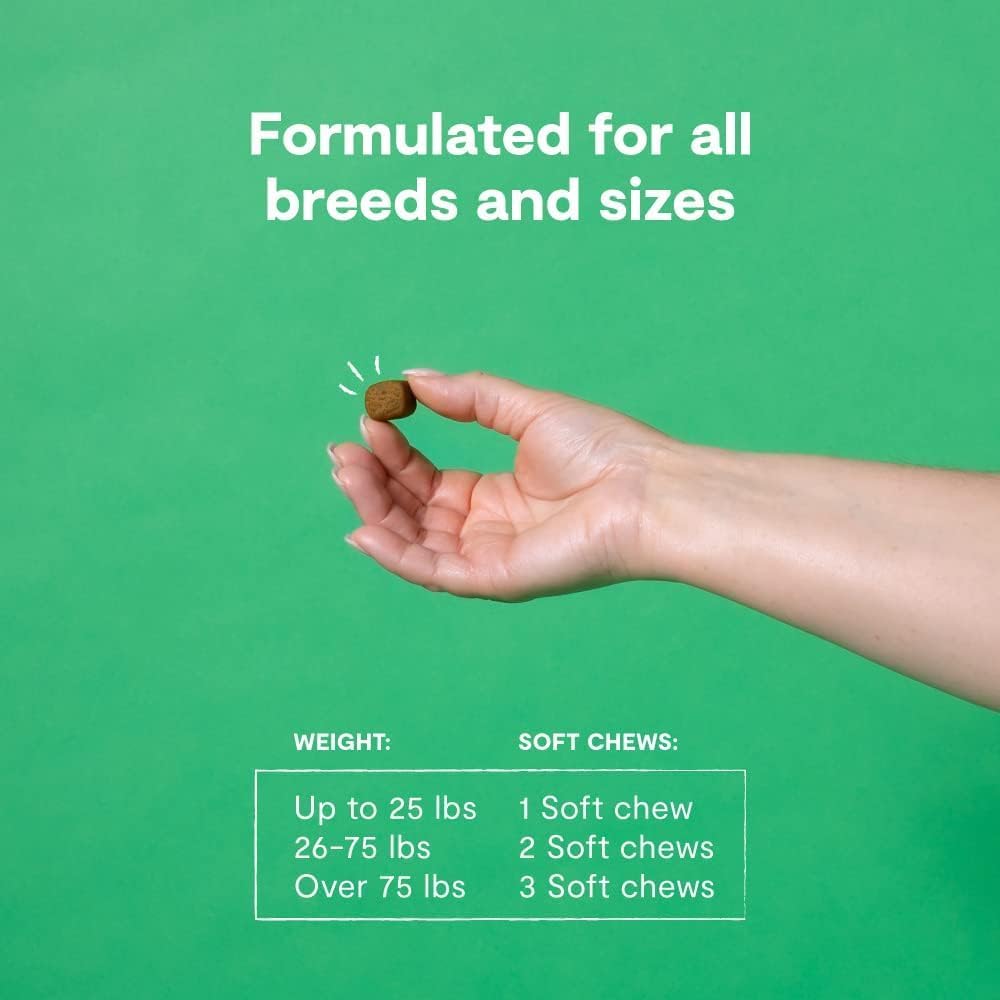 Open Farm Immune Chews, Suplemento para perros con ingredientes vegetales y probióticos para el apoyo inmunológico y cutáneo, 360 g, 90 unidades